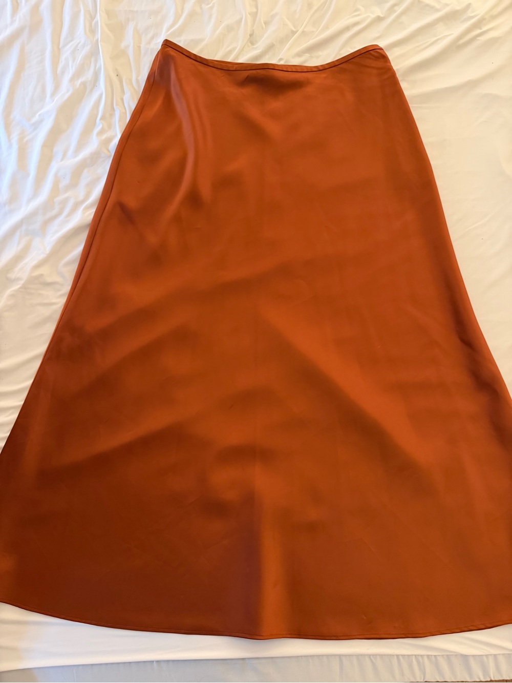 ANTONIO MELANI Rust A-Line Skirt